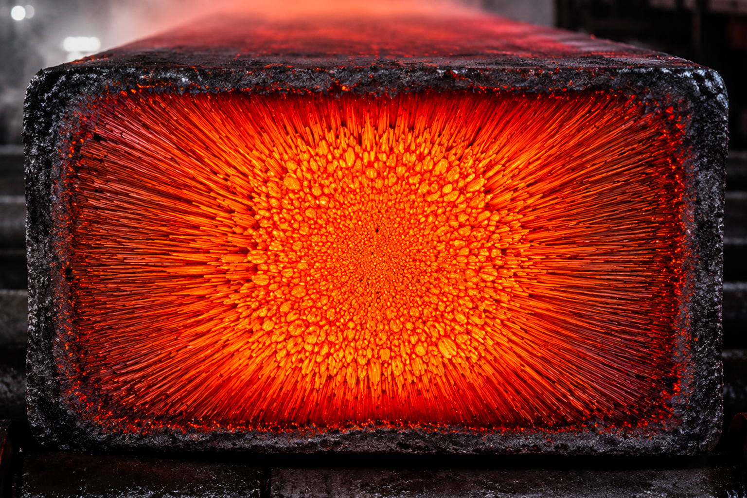 Equiaxed Zone and Internal Quality in Continuous Casting | Rotelec